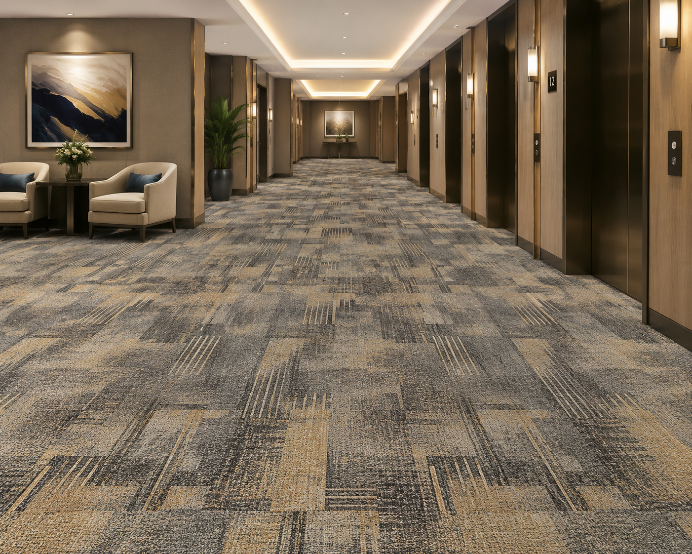 Patterned Carpet Flooring